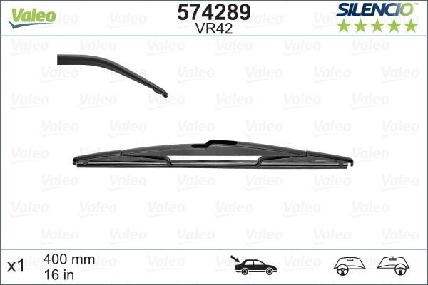Peugeot 207 Arka Silecek Lastiği 400 mm VALEO