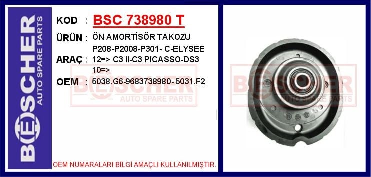 Peugeot 208 Ön Amortisör Takozu BESCHER