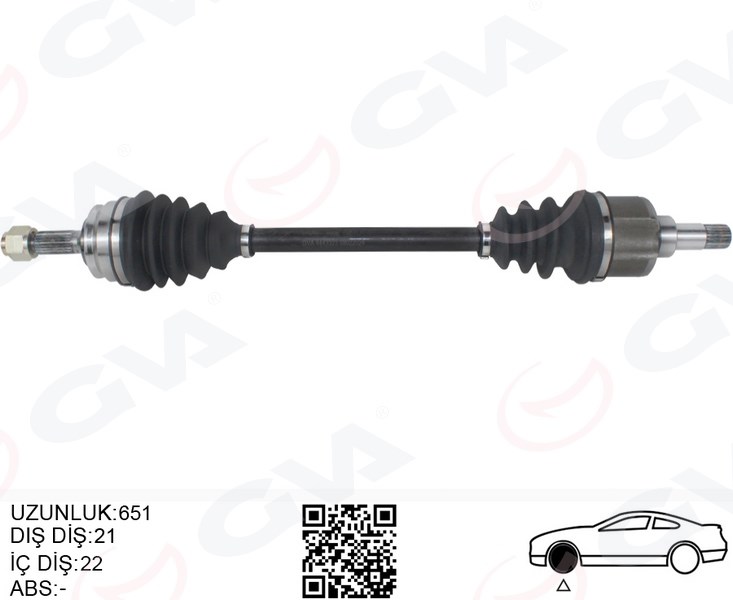 Komple Aks Sol Peugeot 208 Citroen C3 1.0-1.2-1.4-1.6 VTI 1.4 HDI-1.6 BlueHDI GVA