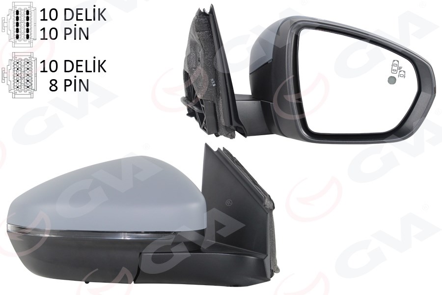 PSA 3008 4008 16-23 Sağ Dış Dikiz Aynası Elektrikli Katlanabilir Isıtmalı... GVA