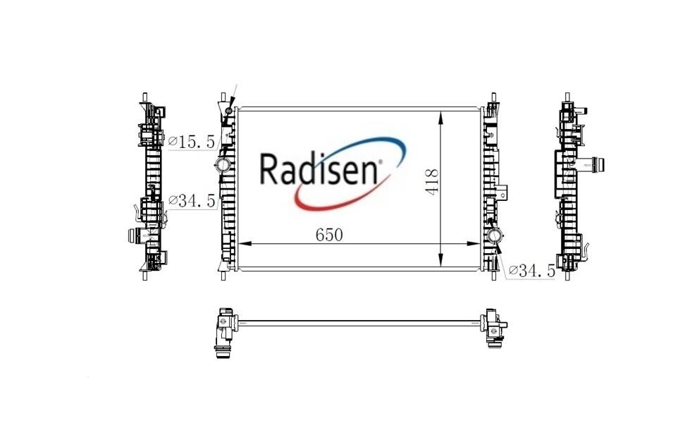 Peugeot 3008 Radyatör 2016- 1.2 THP G-1.6 BlueHDI RADISEN
