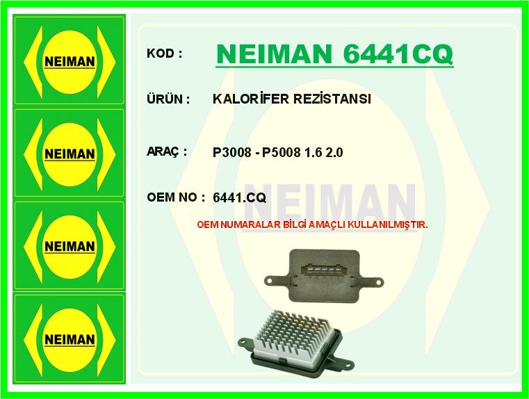 Peugeot 3008 5008 1.6 2.0 Kalorifer Rezistansı BESCHER