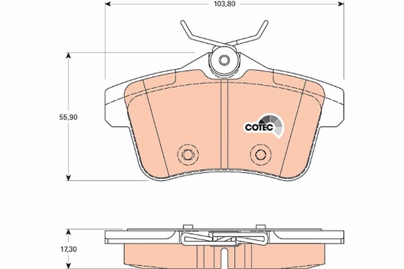 Peugeot 3008 5008 508 308 RZC Citroen C4 DS4 DS5 Arka Fren Balatası TRW
