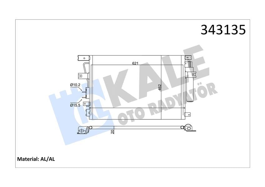 Chrysler 300C Klima Kondenseri KALE-RADYATOR