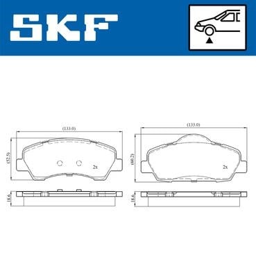 Peugeot 301 308 Citroen C-Elysee C4 Ön Fren Balatası SKF