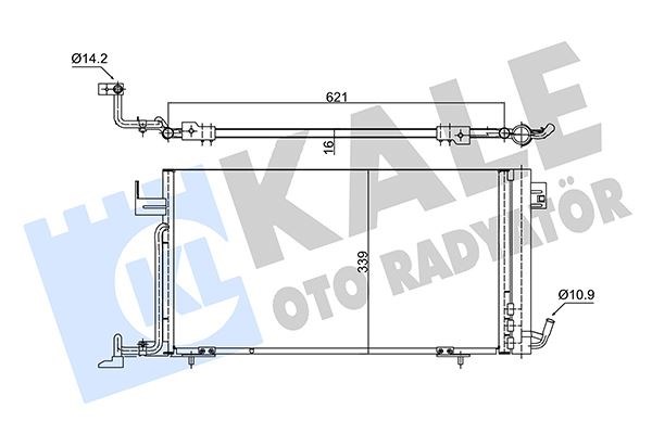 Peugeot 306 Xsara Klima Radyatörü Kondenseri KALE-RADYATOR