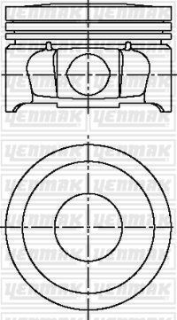 Peugeot 307 206 Partner Citroen Berlingo C3 C4 1.6 16V TU5JP4 Piston Segman... YENMAK
