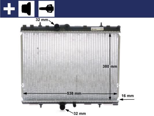 Peugeot 307 Motor Su Radyatörü MAHLE