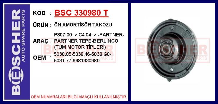 Peugeot 307 Ön Amortisör Takozu BESCHER