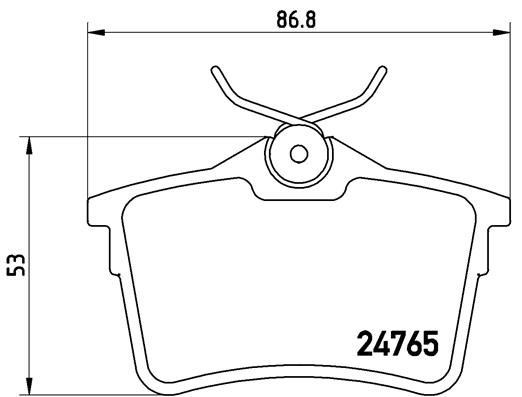 Peugeot 307 Arka Fren Balatası BREMBO