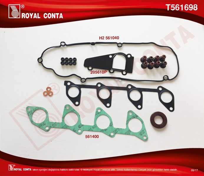 Peugeot 307 406 Boxer 2.0 HDİ Üst Takım Contası Reinz Keçeli Subap Lastikli ROYAL