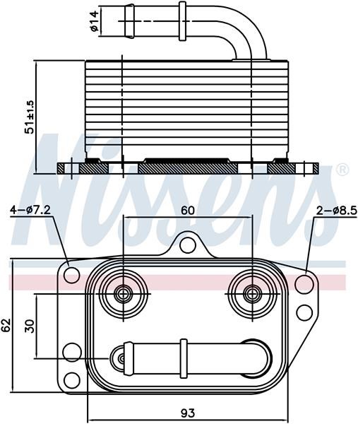 Peugeot 307 308 407 807 Expert Citroen Jumpy Motor Yağ Soğutucusu Komple RADISEN