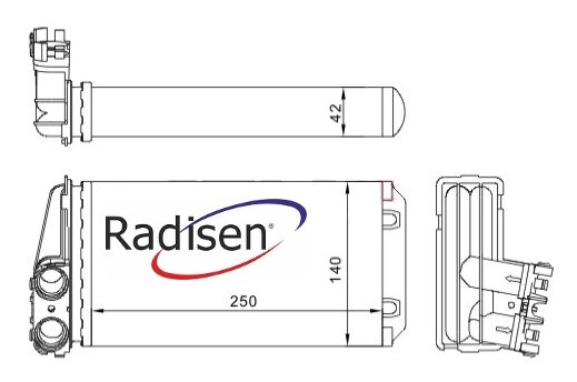 Peugeot 307 Kalorifer Radyatörü RADISEN