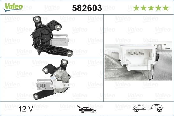 Peugeot 307 Citroen C2 C3 C4 Arka Silecek Motoru VALEO