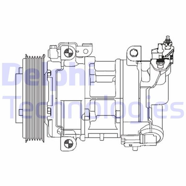 Peugeot 308 5008 3008 RCZ Partner Citroen Berlingo C4 DS4 DS5 Klima Kompresörü DELPHI