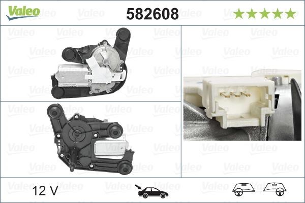 Peugeot 308 3008 5008 Citroen C4 DS4 DS5 Arka Silecek Motoru VALEO