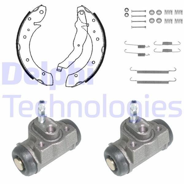 BMW 316 318 320 323 325 Arka Fren Pabuç Kiti DELPHI