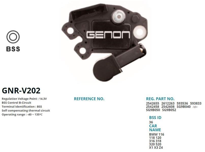 BMW 316 316I 1.6-1.8 318 1.8-2.0 Alternatör Konjektörü GENON