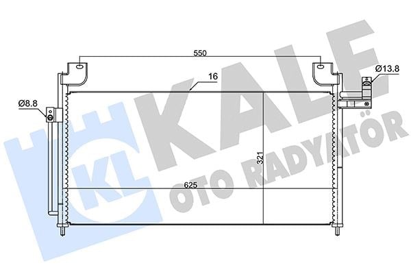 Mazda 323S Klima Kondenseri KALE-RADYATOR