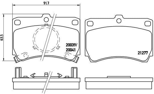Mazda 323 Ön Disk Fren Balatası VALEO