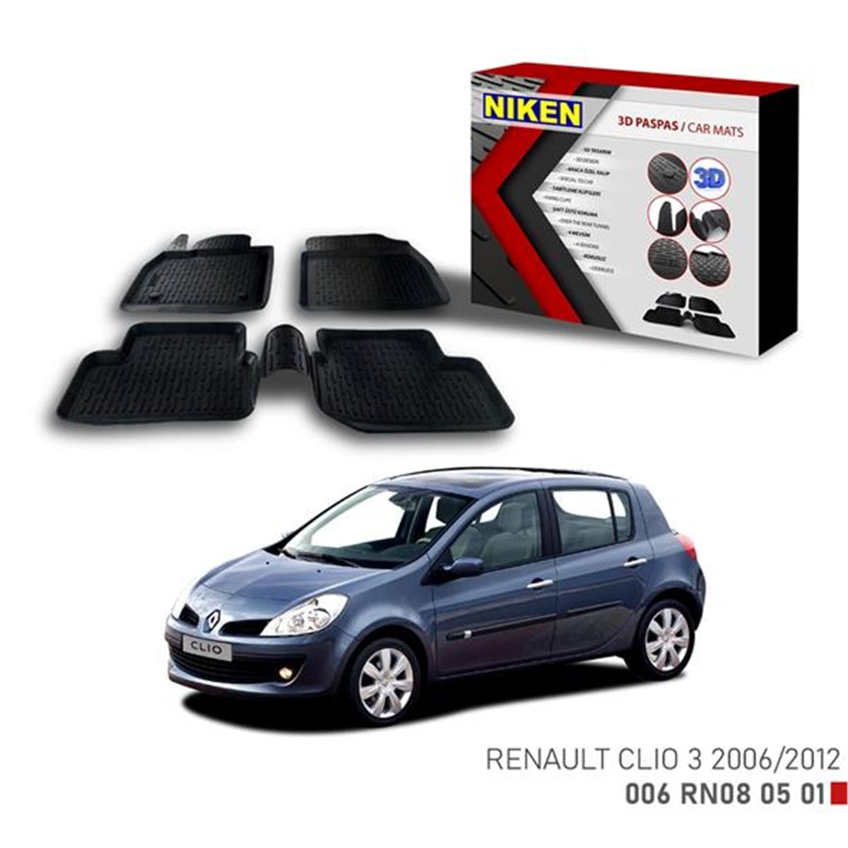 3D Paspas Renault Clıo 3 2006-2012