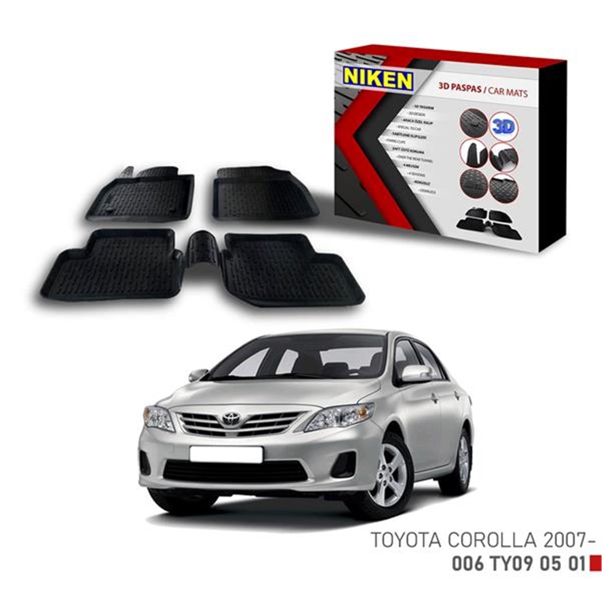 3D Paspas Toyota Corolla 2007-