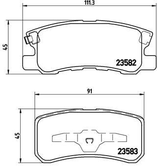 Peugeot 4008 Arka Fren Balatası BREMBO