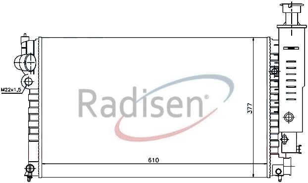 Peugeot 405 Radyatör 1.6-1.8-2.0 G AT RADISEN