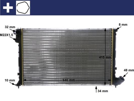 Peugeot 406 Motor Su Radyatörü MAHLE