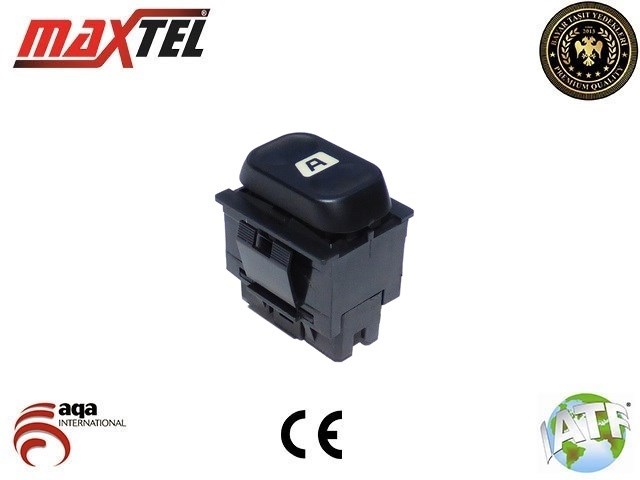 Peugeot 406 Ön Sol Tekli Cam Açma Düğmesi Anahtarı (95-04) MAXTEL
