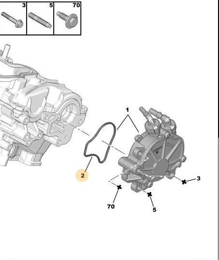 Peugeot 407 Vakum Pompa Contası PSA