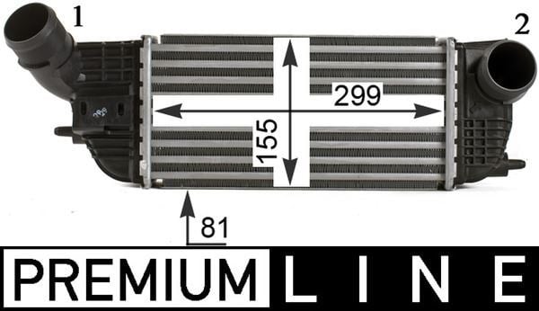 Peugeot 407 Citroen C5 İntercooler MAHLE