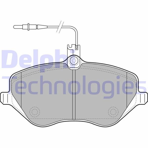 Peugeot 407 Citroen C5 C6 Ön Fren Balatası DELPHI