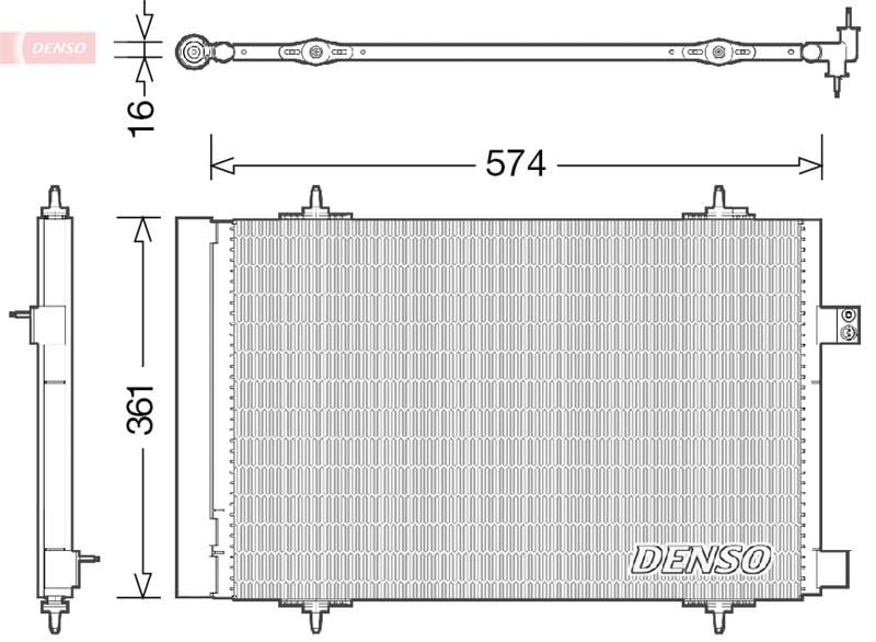 Peugeot 407 508 Citroen C5 Klima Radyatörü Kondansör DENSO