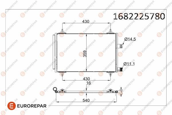 Peugeot 407 Klima Radyatörü Kondansör EUROREPAR