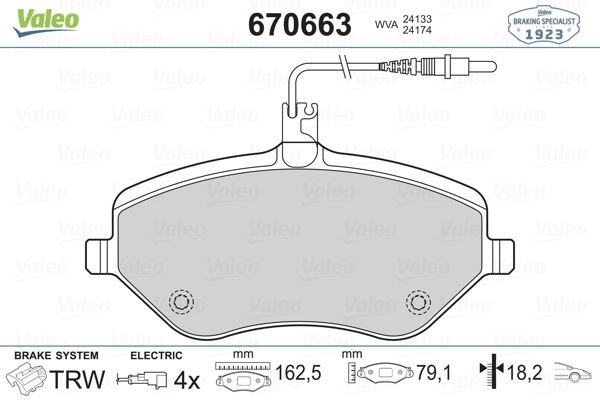 Peugeot 407 Citroen C5 C6 Ön Fren Balatası VALEO