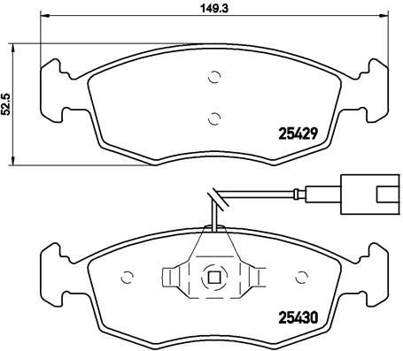 Fiat 500 Ön Fren Balatası BREMBO