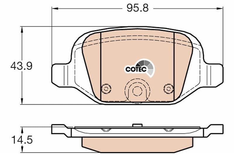 Fiat 500 Arka Balata TRW