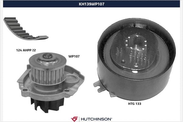 Fiat 500 Su Pompalı Triger Seti 1.2 1.4 1.4T-JET HUTCHINSON