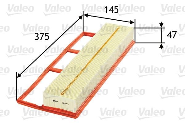 Fiat 500 Hava Filtresi VALEO