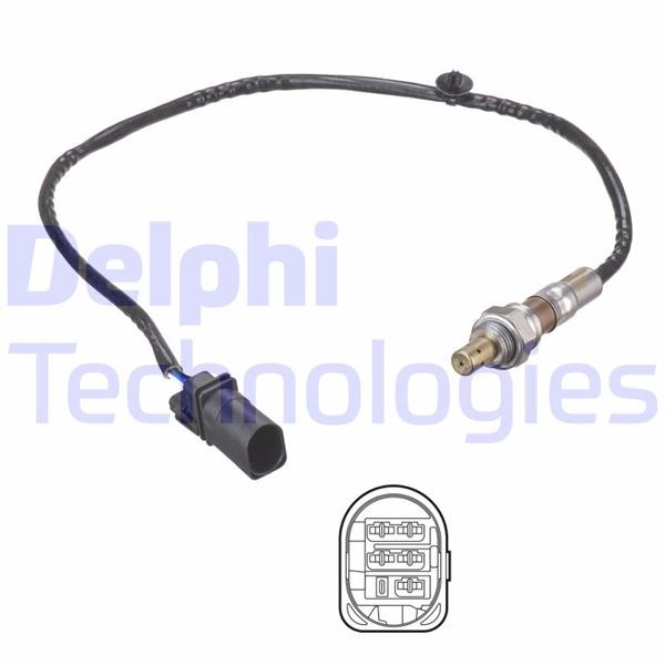 Fiat 500 Oksijen Sensörü LZA15-A2 1.3DMTJ-Ford KA 1.3TDCI 610mm DELPHI