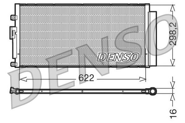Fiat 500 Klima Radyatörü Kondenser 1.4 Kurutucu ile DENSO