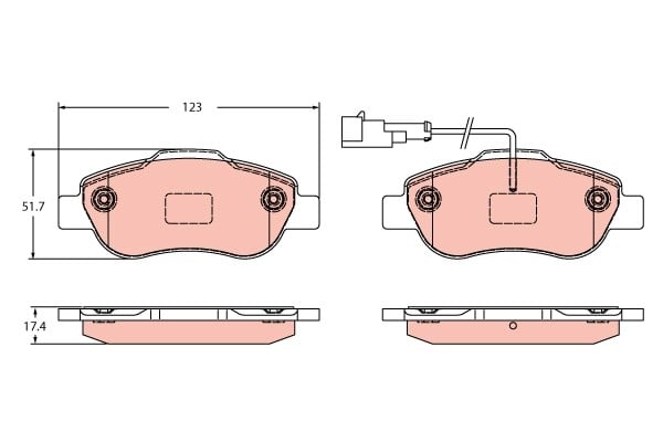 Fiat 500 Ön Fren Balatası TRW