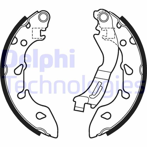 Fiat 500 Arka Fren Pabucu DELPHI