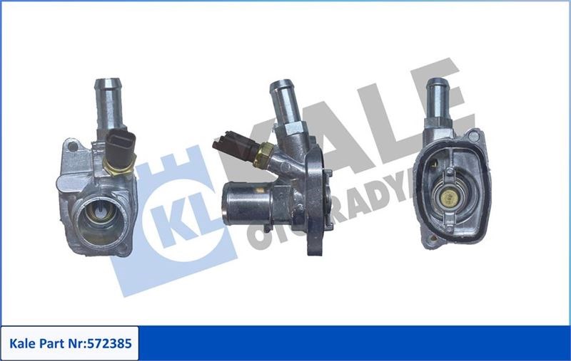 Fiat 500 Komple Termostat [Alüminyum Gövdeli 88 C] KALE-RADYATOR