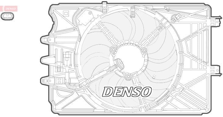 Fiat 500L Radyatör Fanı DENSO