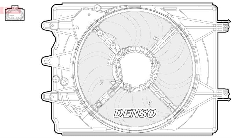 Fiat 500L Radyatör Fanı DENSO