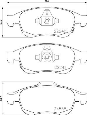 Fiat 500X Ön Fren Balatası BREMBO