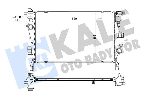 Fiat 500x Su Radyatörü KALE-RADYATOR