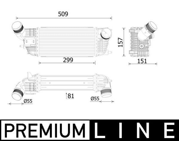 Peugeot 508 Intercooler MAHLE
